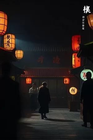 海雾之上竖版海报：灯塔顶端的雾灯与翻涌海面