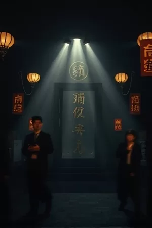 归墟纪年竖版海报：潮水退去后的白塔与铁索回廊