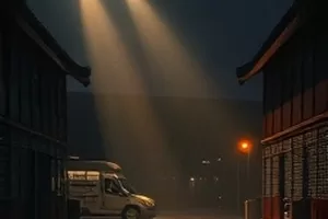 山脊线以北横版画面：晨光中的山脊与登山者剪影